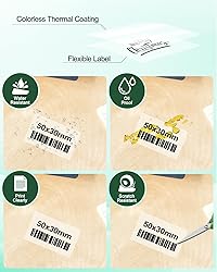[230 pcs] Phomemo Transparent Thermal Label Paper