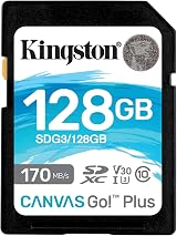 Kingston Canvas Go! Plus 128GB SDXC U3 V30 C10 170MB/s