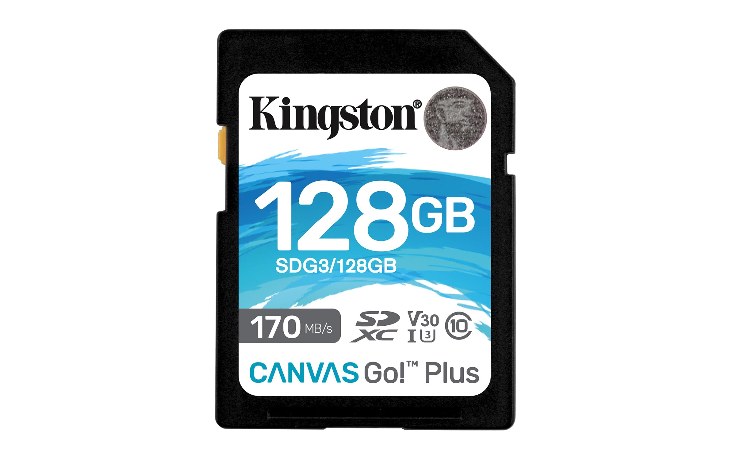 Kingston Canvas Go! Plus SD card 128GB SDXC 170R C10 UHS-I U3 V30
