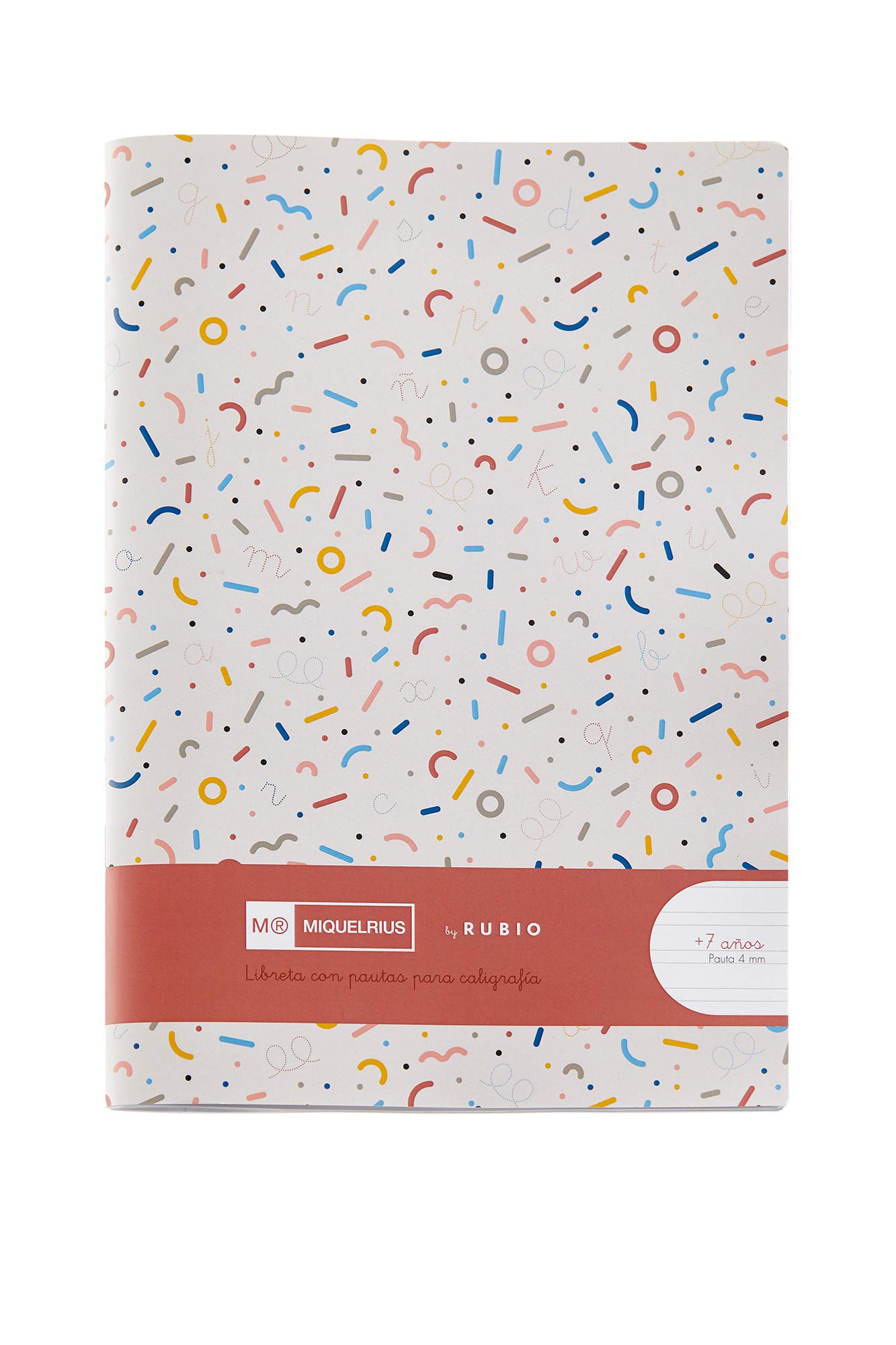 Miquelrius Notebook with Staple by Rubio Format 4o Pauta Montesori 8 mm Double, 4 mm 4º