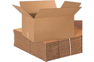 AVIDITI Shipping Boxes Large 24"L x 16"W x 12"H, 10-Pack | Corrugated Cardboard Box for Packing, Moving and Storage