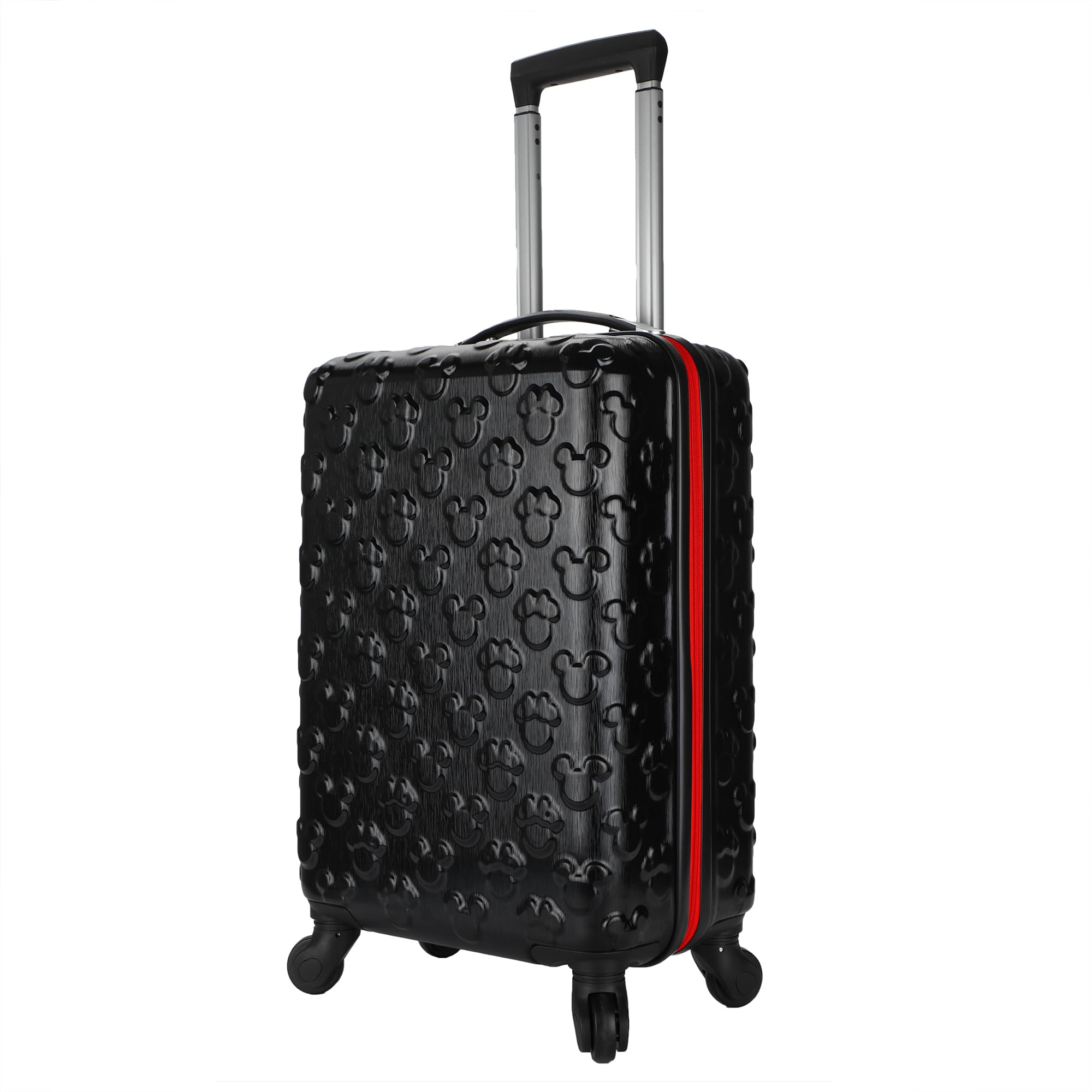 Bioworld Mickey Mouse 21 Molded Carry-On Luggage Mickey and Minnie Heads Hardside Rolling Luggage