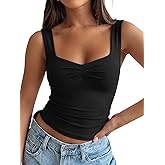 Trendy Queen Bustier Going Out Tops Sweetheart Neck Backless Crop Summer Tank Top