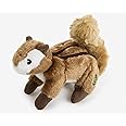goDog Wildlife Chipmunk Squeaky Plush Dog Toy, Chew Guard Technology - Brown, Large