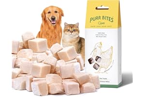 OPET Freeze Dried Cat Treats - Single Ingredient High Protein Pet Food, Healthy Training Snacks, Freeze Dried Chicken Food Toppers for Cats and Dogs, Grain Free (1.76oz)