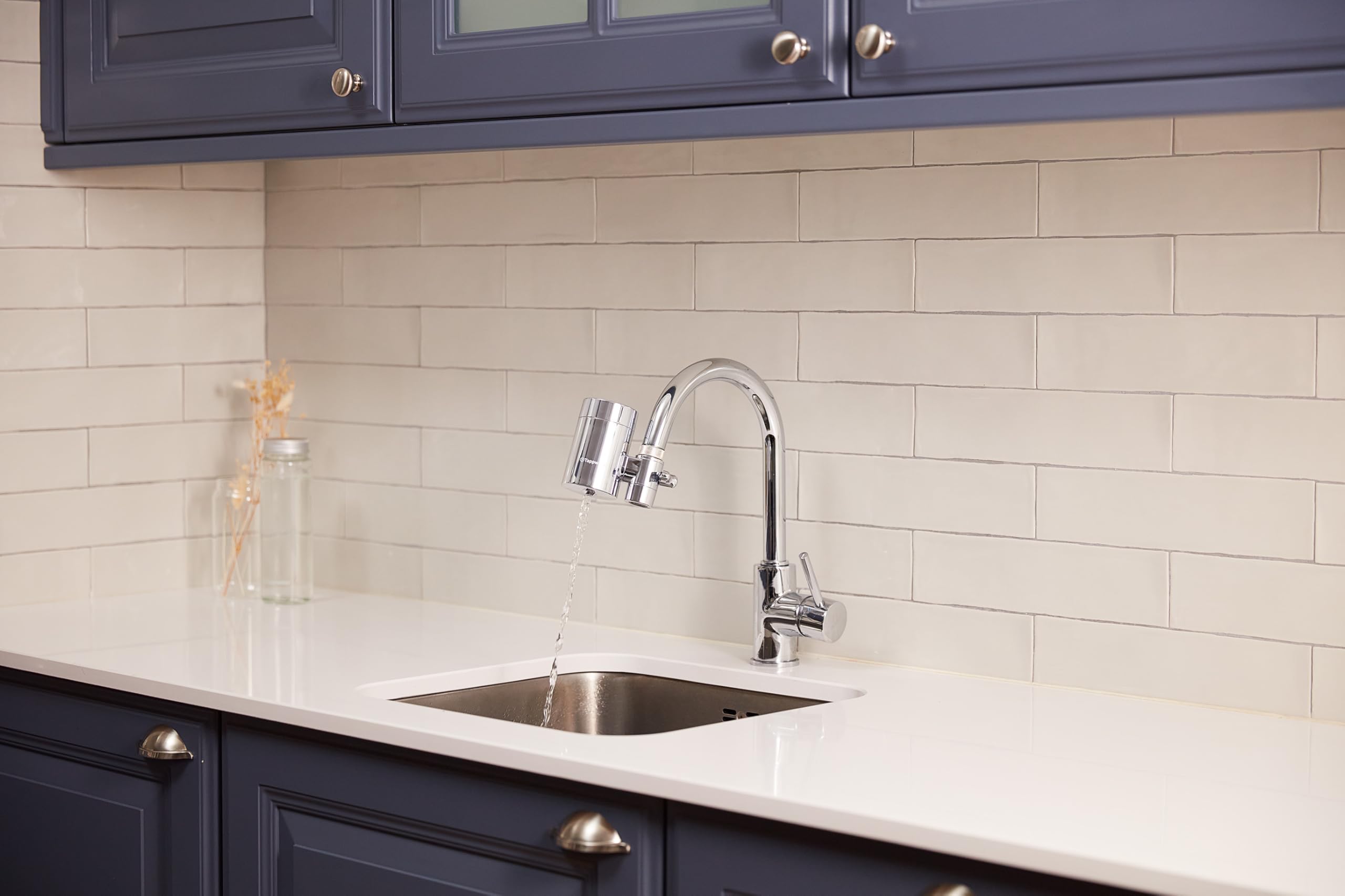 Tappwater EcoPro SMR-Wasserfilter Wasserhahn mit 6 Stufen und Swedish Mineral Rock. Filtert +100 Stoffe und fügt Mineralien für reines, gesundes Wasser hinzu. Wasserreiniger mit exklusiver Technologie 2