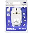 OREI 3 in 1 Continental Europe Travel Adapter Plug with USB and Surge Protection - Type C - Turkey, Italy & More