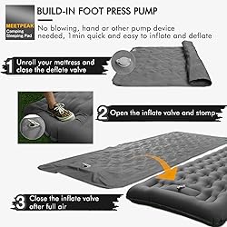 MEETPEAK Extra Thick 5 inch Inflatable Sleeping Pad
