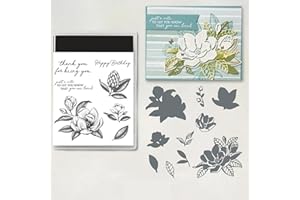 FUNLUCK Stamps and Dies for Card Making, 2024 Stamps Arts Supplies Metal Cutting Dies for DIY Scrapbooking Arts Crafts Stamping for,Easter, Mothers' Day (6488)