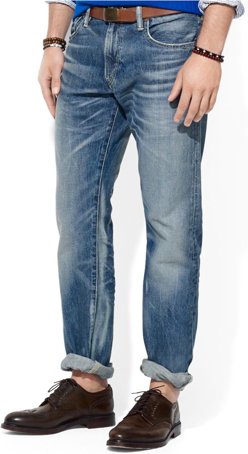 Polo Ralph Lauren Hampton Straight Milton Jeans 35x32 at Amazon Menâs Clothing store
