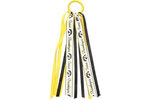 DIVINE CREATIONS NCAA Iowa Hawkeyes Girls ES1-Iaiowa Hawkeyes Fan Tails, Gold, One Size