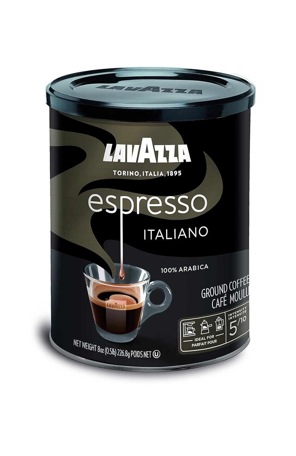 Lavazza Caffe Espresso Ground Coffee Blend, Medium Roast, 8-Ounce Can : Grocery & Gourmet Food