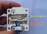 SFTlite Black Surface Push to Break Door Light Switch 2A 250V Cupboard Cabinet view 7