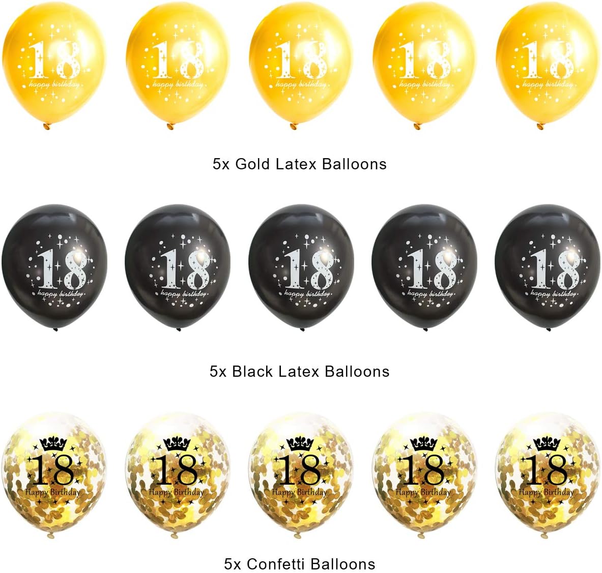 onehous 18th Birthday Decorations Boys Girls - Image 3