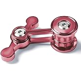Fidget Spinner for Adults, Metal Silent Figette Office Desk Toy Quiet Cool Gadgets Gifts for Teen Boys Kid Anxiety Stress Relief Calm Down Sensory Autism Autistic ADHD Airplane Travel (Red)