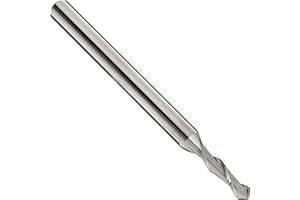 Melin Tool AMG-M-M-DP Carbide Drill Mill, Metric, Uncoated (Bright) Finish, 30 Deg Point Angle, 2 Flutes, 100mm Overall Length, 20mm Cutting Diameter, 20mm Shank Diameter