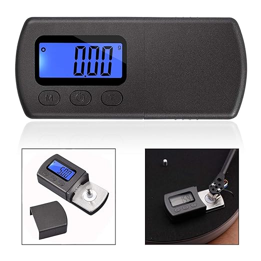Xrten Digital Turntable Stylus,Plattenspieler Waage LCD Hintergrundbeleuchtung für Tonabnehmer Plattenspieler
