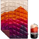 hotkoko Camping Blanket,Lightweight Puffy Printed Camping Blanket Packable Outdoor Blanket for Camping,Traveling, Stadium, Hiking, Picnics