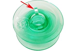 HONEYSEW Box of 25 Clear GREEN Bobbins For Viking Husqvarna White Home #4125615-45 #4123078-G,HUSQVARNA VIKING Rose Designer Platinum Lily Series, Pfaff