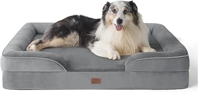 Bedsure Extra Large Dog Sofa Bed Orthopedic Waterproof 106x80x16cm