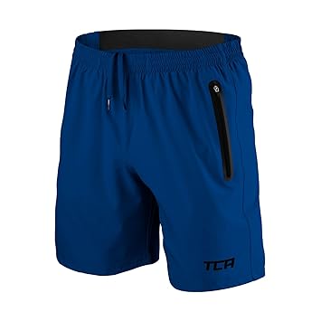 TCA Elite Tech Herren Trainingsshorts für Laufsport mit Reißverschlusstaschen