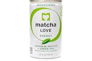 Matcha Love Green Tea Unsweetened Energy Shots, 5.2 Oz, Pack of 20