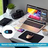 Qianeffort 24Pcs Black Laptop Camera Cover Slider Ultra Thin Webcam Privacy view 5