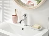 Bristan Mila Basin Mixer Tap with Clicker Waste Chrome MI BAS C view 2
