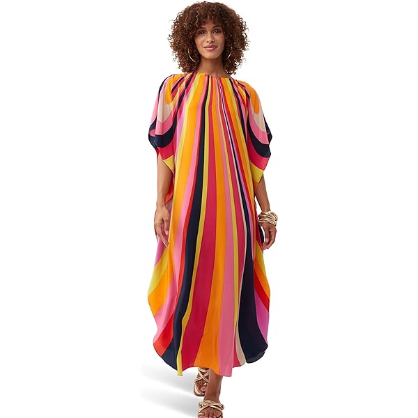 trina turk theodora silk maxi dress Theodora Caftan Maxi Dress