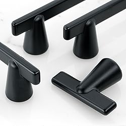 HESTIA HARDWARE 10 Pack 5 Inch Black Cabinet Pulls