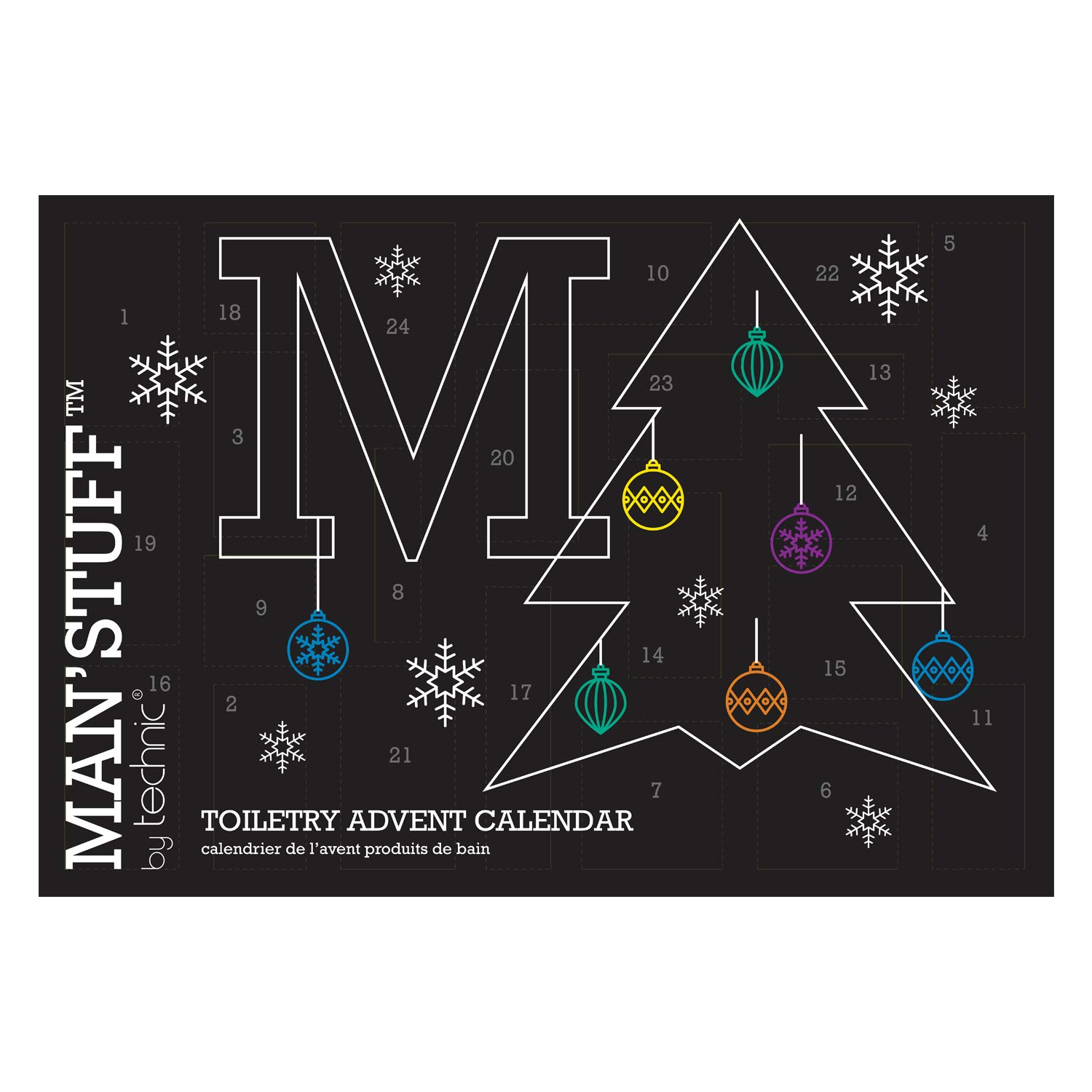 Man' Stuff, Toiletry Advent Calendar for Men 2022, 24 Day Christmas Countdown, SOL Retail Exclusive, Filled with Festive Mens Grooming & Toiletry Essentails