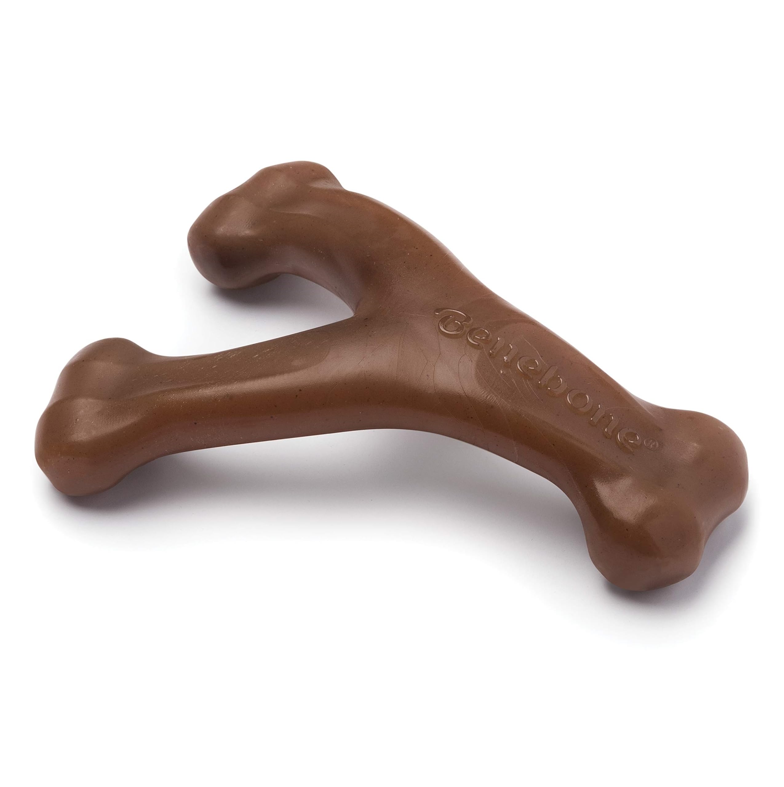 Benebone Indestructible Wishbone Dog Chew Toy for Aggressive Chewers, Long Lasting Tough Boredom Breaker for Dogs, Real Peanut Flavour, For Small Dogs, Made in the USA