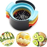 Egg Slicer,Easy Kitchen Tool 3 in 1 Stainless Steel Wire Egg Slicer Cutter,Slicing widget with 3 Slicing Styles