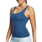 baleaf Freeleaf Women's Longline Sports Bras, Wirefree 3D Molded Cup Tank Tops, Medium Support Yoga Workout Running Bra