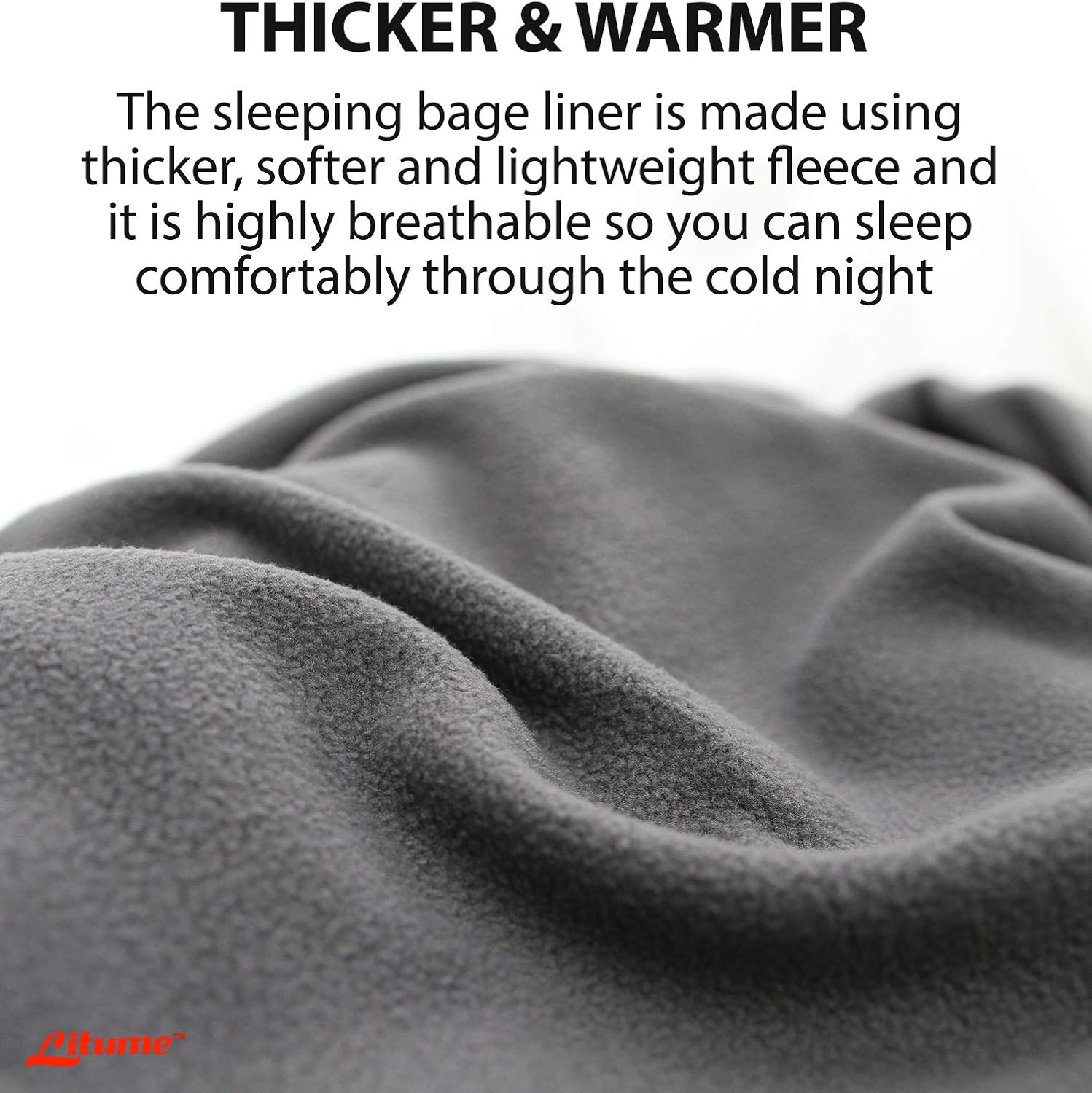 Litume All Season Sleeping Bag Liner Adds Up to 27F, Compressible and Lightweight Mummy Sleeping Sack for Backpacking, Camping, Lightweight Sleep Sack with Drawstring Hood, with Stuff Sack (E629) : Sports & Outdoors