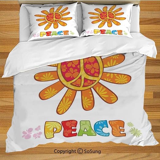 Amazon Com Groovy Decorations Queen Size Bedding Duvet Cover Set