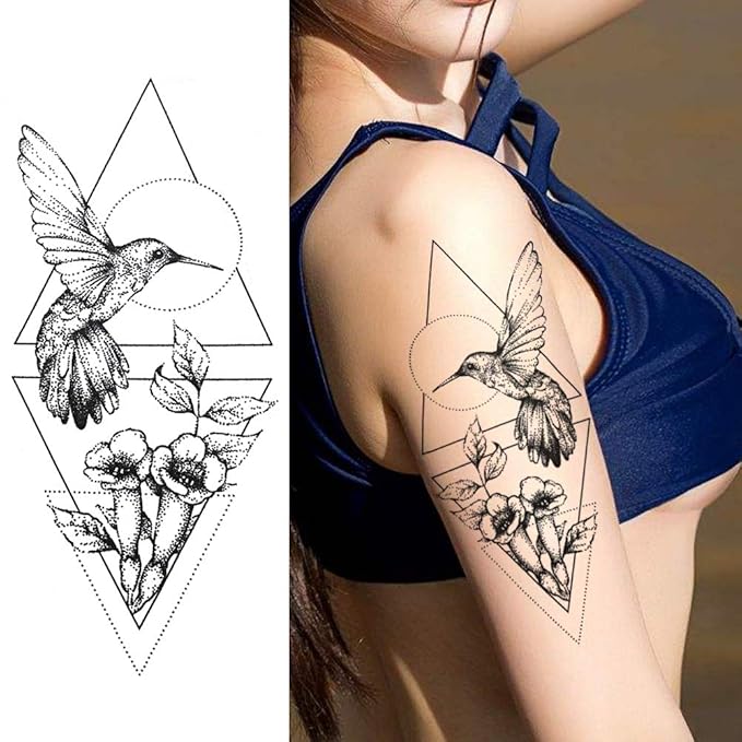 Laroi 9 Feuilles Licorne Noire Imperméable Tatouages