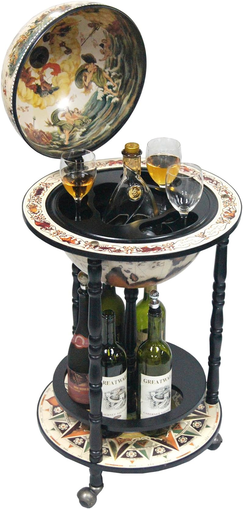 Waypoint Geographic Rimini 13" Italian Style Floor Standing Bar Globe