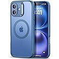 ESR for iPhone 16 Case, Translucent Matte Case, Compatible with MagSafe, Military-Grade Protection, Classic Series,Frosted Blue
