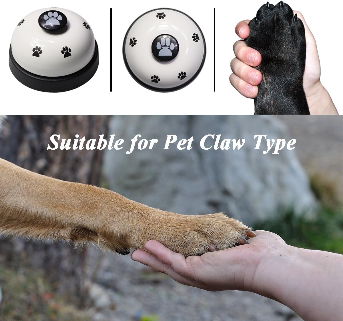 VIMOV Pet Training Bells, Set of 2 Dog Bells for Potty Training and Communication Device… : Pet Supplies