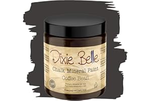 Dixie Belle Paint Company Chalk Finish Furniture Paint | Coffee Bean (8oz) | Matte Espresso Brown Chic Chalk Mineral Paint | DIY Furniture Paint