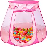 Tech Traders Princess Pop Up Playhouse Pink 47x35 Inch Foldable Tent view 6
