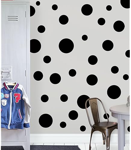 Juego De 300 Calcomanías De Vinilo Para Pared (chocolate Marrón) – Calcomanías De Lunares Surtidos – Adhesivo Extraíble Seguro En Paredes Lisas O Texturizadas – Círculos Redondos – Para Guardería, Habitación