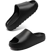 Kiemorgy Cloud Slides for Women Men, Womens Walking Sandals Comfortable, Unisex Shower Shoes Thick Pillow Slippers, Waterproof House Slide Sandals Indoor Outdoor