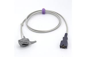 SINO-K Compatible Masimo Reusable Spo2 Sensor Probe Neonate Wrap 3.2 ft 9 Pins Connector Accurate Measurement Fast Responses-Pronto-7, Rad-5, Rad-57, Rad-8, Rad-87, Radical-7