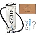 Water Buffalo Hydration Bladder - Water Bladder for Hiking Backpack - Leak Proof 3L Hydration Bladder - Includes Hydration Bladder Cleaning Kit - Oasis 3 Liter Hydration Bladder