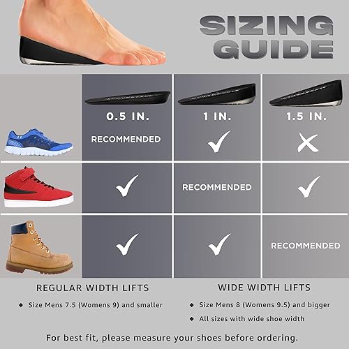 Shoe Lifts Heel Height Insoles Height Increase Insoles for Men