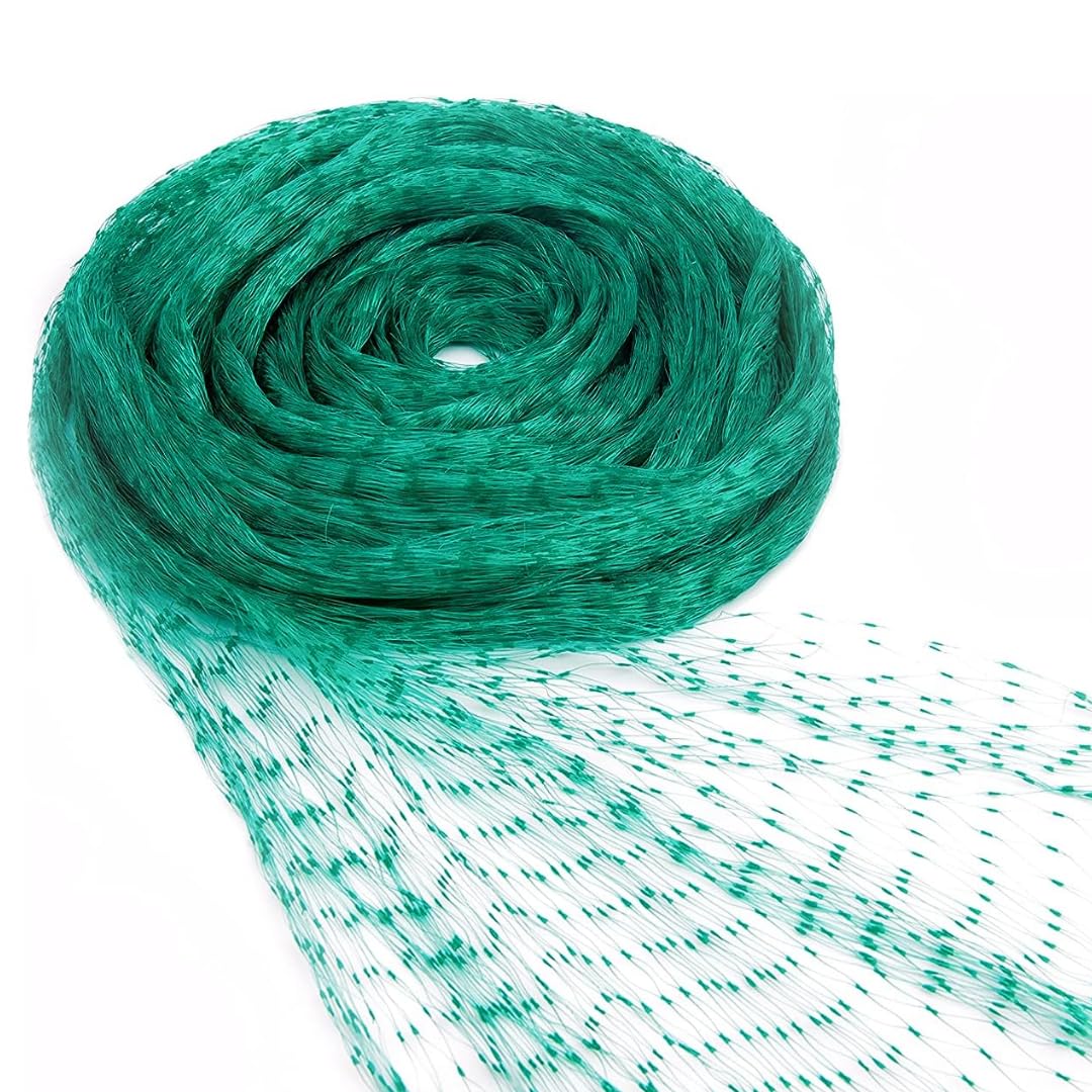Garden Mile 4m X 5m Bird Netting For Garden Ponds And Plants Heavy Duty Green Garden Netting Mesh Predator Deterrent for Outdoor Fruit Vegetation Allotment Protection Net Greenhouse Accessories