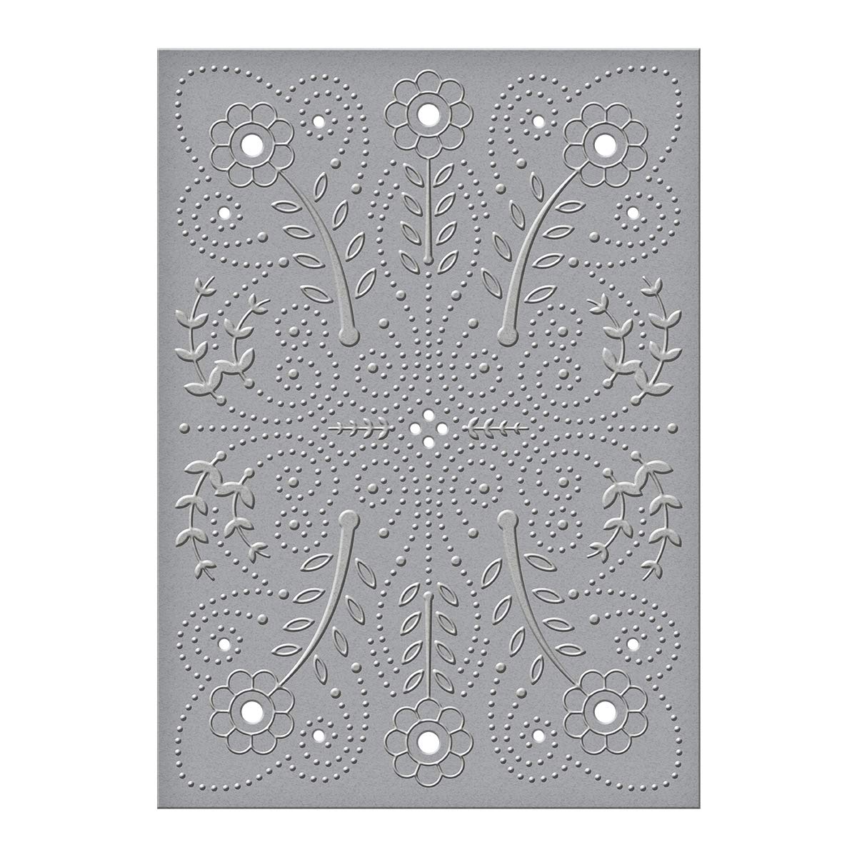 Spellbinders Floral Splash Cut & Emboss Folders, Copper, 12.7 x 17.8 cm