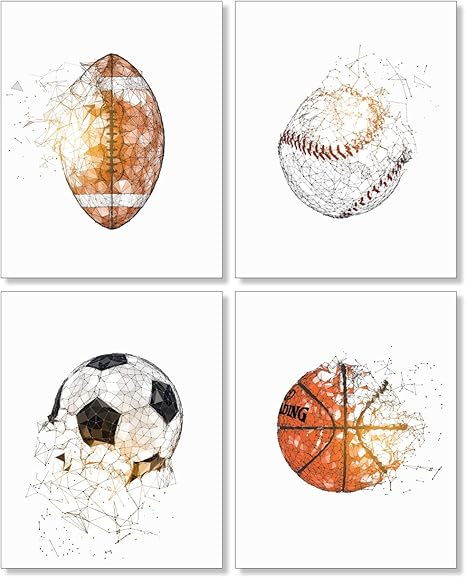 sports wall decor for nursery